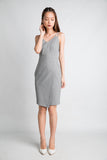 Sweet-heart Double Straps Midi in Heather Grey