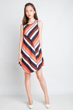 Tammy Chevron Stripes Trapeze