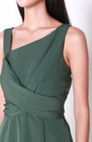 Savannah Toga Knotted Dress in Forest