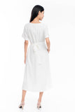 Reina Utility Dress in White