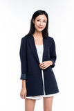 Casual boyfriend blazer in Navy