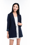 Casual boyfriend blazer in Navy