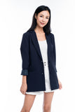 Casual boyfriend blazer in Navy