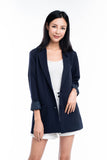 Casual boyfriend blazer in Navy