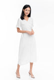 Reina Utility Dress in White