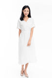 Reina Utility Dress in White