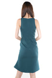 Jannas Flute Hem Split Midi In Sea Green - Mint Ooak - Dress - 6