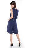Maegan Crop Top Romper In Navy - Mint Ooak - One-piece, Romper, Mint Ooak Label - 6