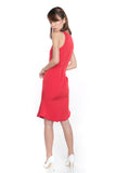 Jannas Flute Hem Split Midi In Chilli - Mint Ooak - Dress - 6