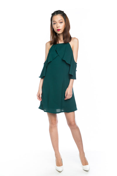 Angie Flutter 2 way Dress in Forest