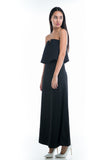 Alicia Ruffle Bustier Maxi in Black - Mint Ooak - Dress - 5