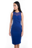 Kelda Mesh Bustier Dress with Pockets in Blue - Mint Ooak - Dress - 4