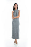 Tya High Neck Knit Maxi in Grey - Mint Ooak - Dress - 4