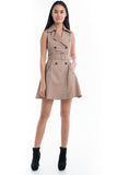 Ester Trench Dress in Khaki - Mint Ooak - Dress - 2