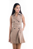 Ester Trench Dress in Khaki - Mint Ooak - Dress - 1
