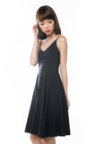 Ella Spag Midi in Black - Mint Ooak - Dress - 1