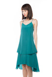 Kane Tiered Free Flow Dress in Green - Mint Ooak - Dress - 6