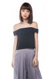 Audrey Bardot Top in Black - Mint Ooak - Top - 3