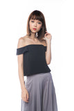 Audrey Bardot Top in Black - Mint Ooak - Top - 4