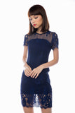 Hillary Lace Sleeve Dress - Mint Ooak - Dress - 5