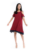 Cailyn Reversible Cold Should Dress in Red