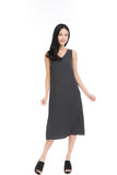 Erin Reversible Midi Dress in Orange