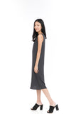 Erin Reversible Midi Dress in Orange