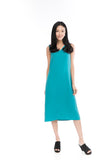 Erin Reversible Midi Dress in Navy