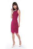 Felicia Lace Overlay dress in Pink - Mint Ooak - Dress - 2