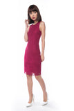 Felicia Lace Overlay dress in Pink - Mint Ooak - Dress - 2