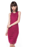 Felicia Lace Overlay dress in Pink - Mint Ooak - Dress - 4