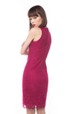 Felicia Lace Overlay dress in Pink - Mint Ooak - Dress - 6