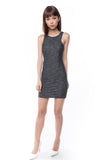 Rach textured Bodycon dress in Ash Grey - Mint Ooak - Dress - 3