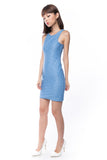 Rach textured Bodycon dress in Blue - Mint Ooak - Dress - 3