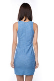 Rach textured Bodycon dress in Blue - Mint Ooak - Dress - 5