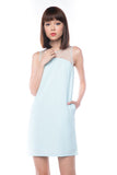 Grace Mesh Top Pocket Shift in Mint - Mint Ooak - Dress - 3