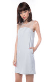 Grace Mesh Top Pocket Shift in Grey - Mint Ooak - Dress - 5