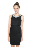 Sally Embellised Crop Midi - Mint Ooak - Dress - 9