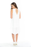 Dawnette High-low Dress in White - Mint Ooak - Dress - 6