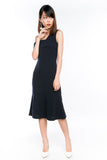 Claireen Toga Bardot Midi in Midnight Blue