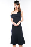 Claireen Toga Bardot Midi in Midnight Blue