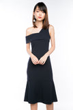 Claireen Toga Bardot Midi in Midnight Blue