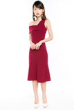 Claireen Toga Bardot Midi in Wine