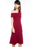Claireen Toga Bardot Midi in Wine