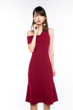 Claireen Toga Bardot Midi in Wine
