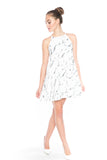 Bertilla Marble Trapeze Dress - Mint Ooak - Dress - 1