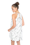 Bertilla Marble Trapeze Dress - Mint Ooak - Dress - 4