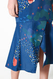 Vera Cheongsam Mermaid Dress in Cobalt