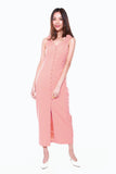 Juliana Button Down Maxi Dress in Rose