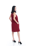 Evie Trapeze Dress in Red